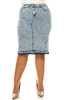 SG-79229X Sand Blush calf length skirt