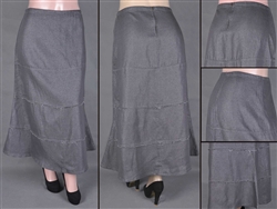 SG-85551X-A Silver Grey long skirt