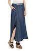 SG-85822 Indigo Denim long skirt