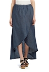 SG-85952 Dk.Indigo long skirt