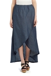 SG-85952X Dk.Indigo long skirt