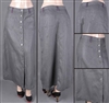 SG-85964 Silver Grey long skirt
