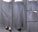 SG-85964X Silver Grey long skirt