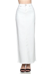 SG-86347 White long skirt