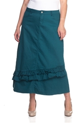 SG-87100X Turq long skirt