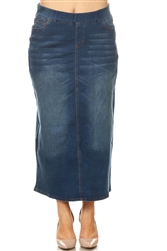 SG-87241XT Vintage Wash long skirt