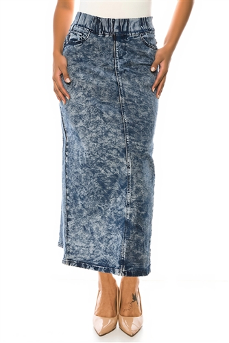 SG-87241Y Dark Snow long skirt