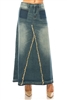 SG-87268 Vintage Wash long skirt