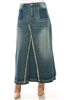 SG-87268X Vintage Wash long skirt
