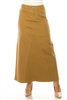SG-87408A Khaki long skirt