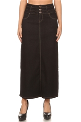 SG-87501 Black long skirt