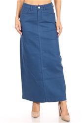 SG-87812A Teal long skirt
