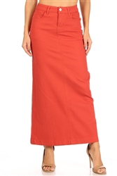 SG-87812A Terra Cotta long skirt