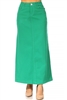 SG-87812C Jade Green long skirt
