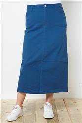 SG-87812XA Teal long skirt