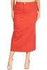 SG-87812XA Terra Cotta long skirt