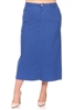 SG-87812XC Classic Blue long skirt