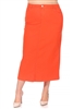 SG-87812XC Orange long skirt