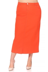 SG-87812XC Orange long skirt