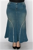 SG-87932X Vintage Wash long skirt