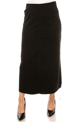 SG-89151X Black long skirt
