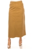 SG-89151X Khaki long skirt