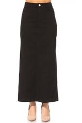 SG-89173 Black long skirt