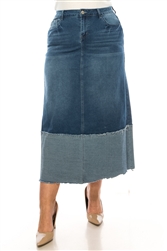 SG-89335X Two Tone long skirt