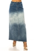 SG-89425 Tri-Zone Wash long skirt