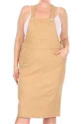 SG-97550X Khaki overall skirt