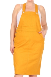 SG-97550X Mustard overall skirt