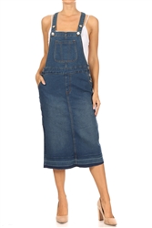 SG-97612 Vintage Wash overall skirt