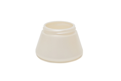 4 oz PYRAMID JAR. 20 GR Wide Mouth Cosmetic HDPE 55 MM<span class='noshowcode'> s4oz </span>