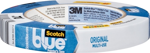 Blue Masking Tape (1" x 60 yds.) 3M