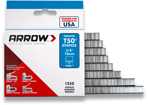 Staples T50 - 3/8" (1250/PKG)