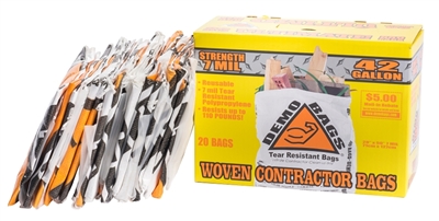 Contractor Demo Trash Bags Woven - 42 Gallon (20/cs)