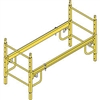 Bil-jaxÂ® 6' yellow multi-purpose scaffolding add-on section