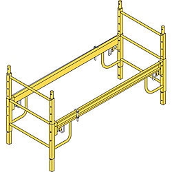 Bil-jaxÂ® 6' yellow multi-purpose scaffolding add-on section
