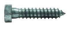 Galvanized Lag Bolt- 3/8" x 5"