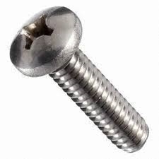 Round Head Machine Bolt- 1/4" x 3"