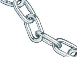 Proof Coil Chain - Zinc 1/4"