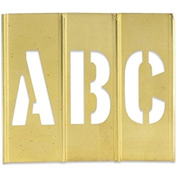 3" Brass Stencils- Letters