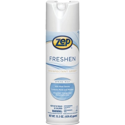Zep Freshen Disinfectant Aerosol Spray - 15.5oz