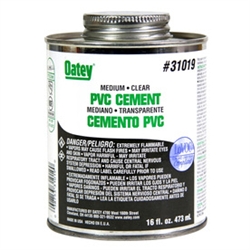 16 oz. Clear PVC Cement