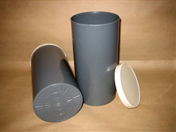 Test Cylinder - Plastic 4" with Lids