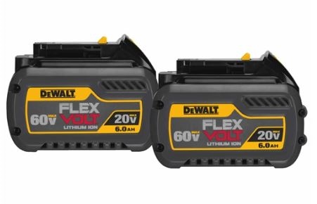 DeWalt FLEXVOLTâ„¢ 20/60V MAX* Battery Pack 6.0ah Dual Pack