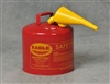 Type I Safety Gas Can- Red 5 Gallon