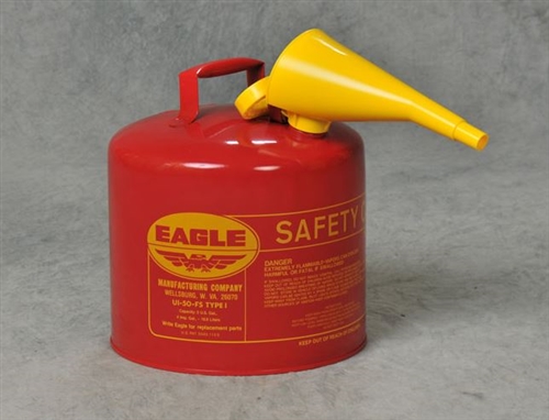Type I Safety Gas Can- Red 5 Gallon