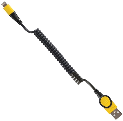 Cable, USB Charding Lightning Coiled 3ft - Stanley (For iPhone / iPad)