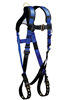 HARNESS, CONTRACTOR PLUS -1D XL/2X BLUE W/TONGUE BUCKLES -FALLTECH #7016B-XL/2X